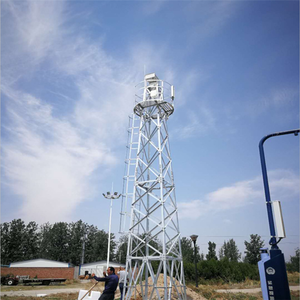 Feuerverzinkter Q235/Q345 Stahl Satelliten-TV-Übertragungs-Monopolantennenmast mit 10-80m Höhe und Stahlüberwachung - Product Image 1