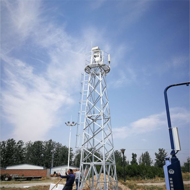 Hot Galvanized Q235/Q345 Steel Satellite TV Broadcasting Monopole Antenna Tower with 10-80m Height and Seel Monitoring