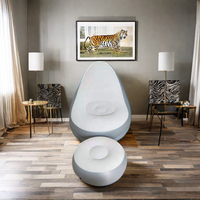 Ensemble de canapé flocage gonflable souple moderne nouveau design de chaise de salle à manger pliable pour hôtel meubles de salon en carton design tigre