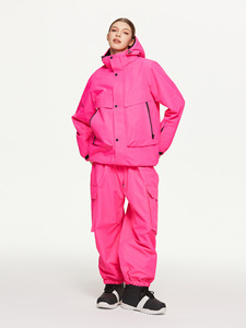 Femmes hommes hiver extérieur <span class=keywords><strong>Ski</strong></span> costume col montant coupe-vent imperméable solide motif fermeture à glissière transfrontalière nouveau Design - Product Image 3
