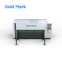Machine de découpe laser à fibre à plateforme unique GOLDMARK avec convoyeur pour tôles plates en acier inoxydable et acier au carbone