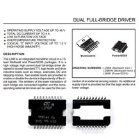 L298P013TR Baru Asli L298 Half Bridge (4) Driver IC PowerSO-20 46V 4A Stok Kontrol Industri