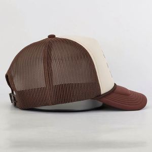 Gorra de béisbol personalizada al por mayor con estampado de personajes, unisex, deportiva, tipo camionero, de 5 paneles, con visera curva, de malla y espuma, para playa y pesca. - Product Image 4