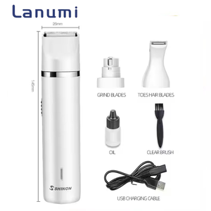 Kit de Peluquería Profesional para Perros Lanumi SH-2301 con Cortadora de Pelo y Lima de Uñas Recargable de Plástico - Product Image 1