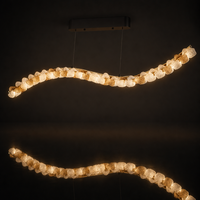 Luminaire suspendu en acrylique JACKSUN pour salle à manger, nouveau modèle 120 cm, style moderne et luxueux, éclairage de salle à manger 30W, éclairage décoratif