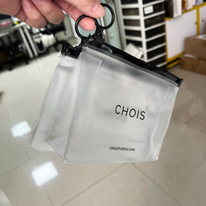 Luxury Frosted PVC Stand Up Zipper Pouch - Custom Printed Cosmetic Makeup Bag for Jewelry & <b>Accessories</b> - Product Image 3