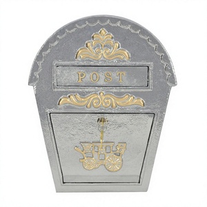 Boîte aux lettres en métal sans rouille mur de rue et poteaux boîtier d'envoi de courrier à montage supérieur boîte aux lettres pour usages publics fabriquée en Inde - Product Image 1