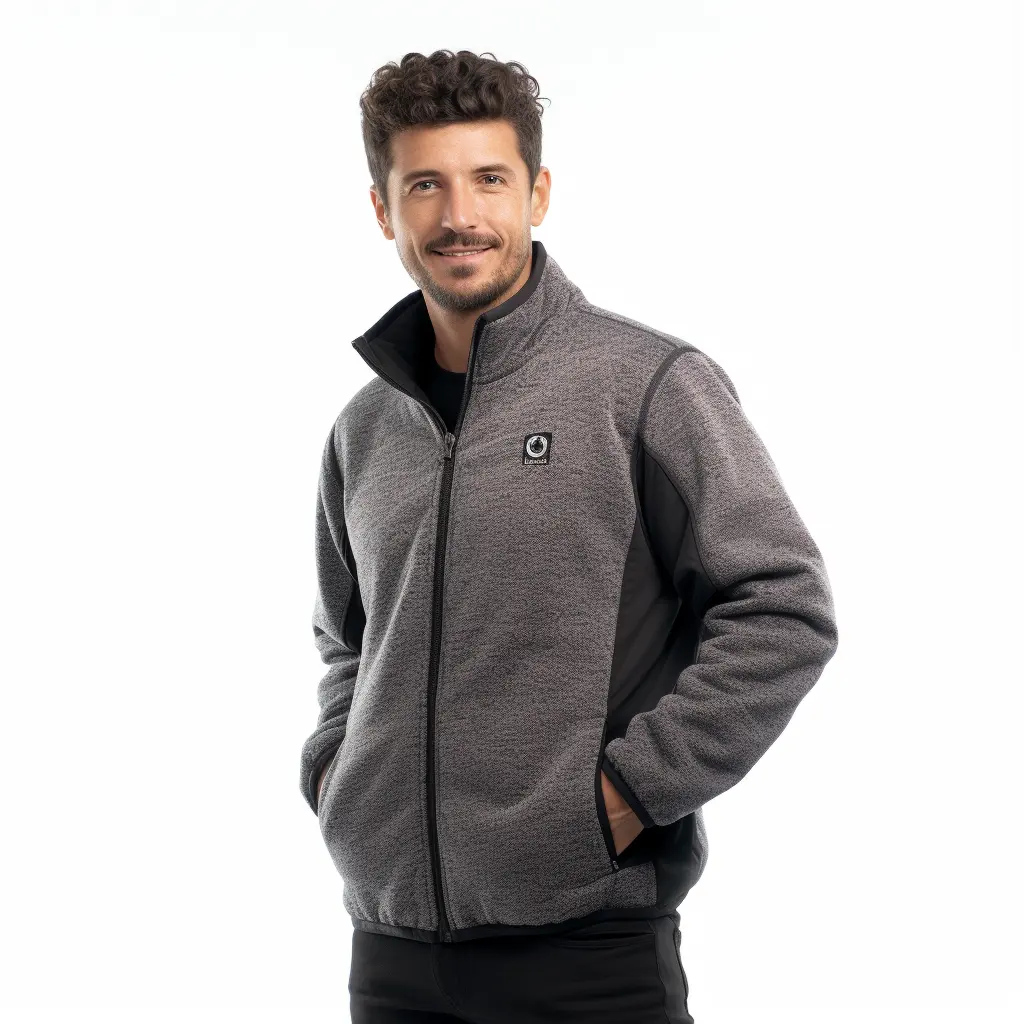 Giacca in pile polare con Logo personalizzato di alta qualità da uomo girocollo girocollo impermeabile reversibile in tessuto a maglia modello invernale