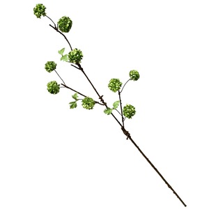 Huaxian Art Expo <b>Artificial</b> <b>Hydrangea</b> Branches Snowball Green Silk Flowers Home Decor 8-Head Vines Forest Style - Product Image 4