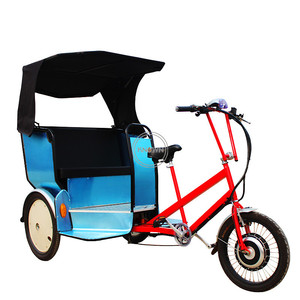 Bicicleta de Tres Ruedas, Triciclo de Carga Popular con Pedales, Taxi, Bicicleta con Asistencia de Pedaleo, <span class=keywords><strong>Rickshaw</strong></span>, <span class=keywords><strong>Pedicab</strong></span> en Venta - Product Image 2