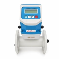 High Stability 4-20mA OCT 90~230VAC Inline Digital Flow Meter Stainless Steel Chemical Liquids Water Oil Sodium Hydroxide OEM