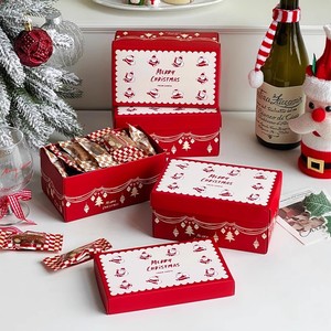 Tùy Chỉnh In Logo Decomposable Cookie Hộp Hình Chữ Nhật Màu Đỏ Bơ Bánh Sandwich Sô Cô La Biscuit Cho Giáng Sinh - Product Image 5