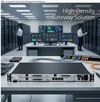 UScale S196-AC IP PBX VoIP SIP Server Perangkat Akses Terintegrasi 1U Rackmount CVP Hybrid Analog Digital Gateway DB68B FXS 2 WAN/1