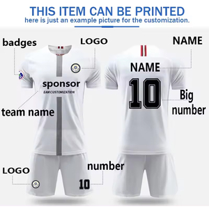 Ensemble de maillots de football personnalisés pour adultes et enfants 2023 2024, uniforme d'<span class=keywords><strong>arbitre</strong></span> de football, ensemble d'entraînement pour hommes, maillot d'équipe de football - Product Image 6