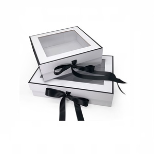 Caja <span class=keywords><strong>de</strong></span> Regalo <span class=keywords><strong>de</strong></span> Papel Elegante con Ventana <span class=keywords><strong>de</strong></span> Cartón para Dulces, Galletas, Pan, Pasteles, <span class=keywords><strong>Donuts</strong></span>, Macarons, Caramelos y Alimentos - Product Image 1