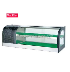 <span class=keywords><strong>Vitrine</strong></span> réfrigérée pour sushis commerciaux, refroidisseur, congélateur, réfrigérateur, <span class=keywords><strong>vitrine</strong></span> pour sushis de restaurant, prix d'usine bon marché à vendre - Product Image 1