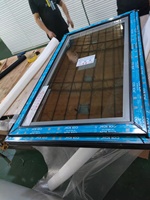 Fenêtre en PVC/UPVC à économie d'énergie avec stores intégrés, fenêtres à battants en PVC/UPVC pour la maison, pour la décoration intérieure