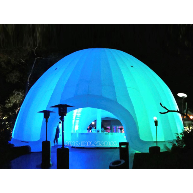 Большая светодиодная надувная купольная палатка для спортивного стадиона или мероприятий из Китая надувная купольная палатка