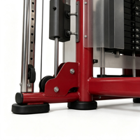 Kpeakfit Appareil d'entraînement fonctionnel compact à poulies doubles réglables, machine à câbles pour usage domestique et commercial, exercice complet du corps
