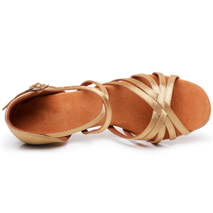 Scarpe da ballo da donna nere in raso per Line <span class=keywords><strong>Dance</strong></span> e Salsa/Latino con fodera in camoscio - Product Image 2