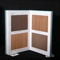 Nouveau catalogue d'échantillons ENF Level pour toute la maison, avec couverture verte à motif damier, pour panneaux mélaminés à grain de bois, livre de nuancier