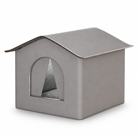 Nichoir d'hiver isolé pour chat, tente pour animaux de compagnie avec base flottante, abri chaud pour chats errants et petits chiens, utilisation intérieure et extérieure