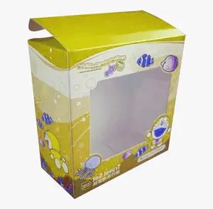 Jouet emballage en gros personnalisé imprimé carton recyclé bébé poupée boîte de papier enfants jouets boîte d'emballage pour distributeur automatique au détail