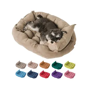 도매 고품질 다른 크기 애완 동물 침대 부드러운 편안한 따뜻한 럭셔리 개 침대