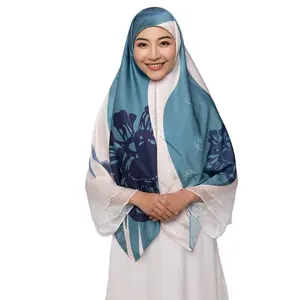 Bán Buôn Tùy Chỉnh In Ấn Mềm Voan In Vải Cho Chiffon Scarf Hijab