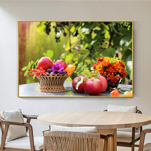 Dipinto su Tela Realistico di Frutta, Pittura Colorata di Cibo <span class=keywords><strong>per</strong></span> Decorazione Murale di Sala <span class=keywords><strong>da</strong></span> Pranzo e Ristorante - Product Image 1