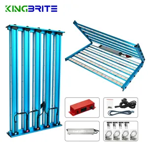 KingBrite-إضاءة ليد 1000 واط ، 10 قضبان ، 3800 قطعة, أضواء طيف كاملة ، LM301H/LM281B + 660nm UV IR ، أزرق 460nm