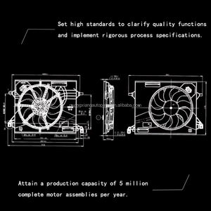 Вентилятор радиатора OEM 38615-RR2-H01 38610-RR2-A01 в сборе для GAC Honda Crider GJ5 2014-2018 - Product Image 2