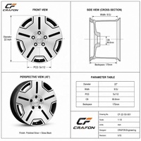 Jantes forgées monobloc CF 20 21 22 pouces 5x112 PCD compatibles avec Mercedes Benz Maybach Classe S W223 Classe E W214