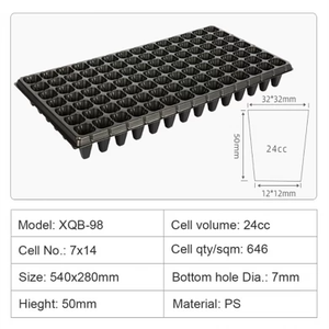 Jardin Intérieur Germination Plateaux de culture pour plantes Propagation Pépinière Plateaux à bouchons <span class=keywords><strong>Mini</strong></span> Plant Seedling Starter Trays - Product Image 4