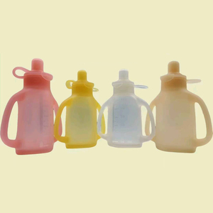 Sacchetti per Latte Materno Riutilizzabili in Silicone Alimentare Senza BPA di Alta Qualità, Biberon <span class=keywords><strong>Morbido</strong></span> in Silicone per Alimenti per Neonati - Product Image 5