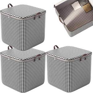 Bolsa de Almacenamiento de Tela de Gran Capacidad 80L/100L/140L/180L, Caja de Almacenamiento para Ropa y Edredones de Dormitorio - Product Image 1