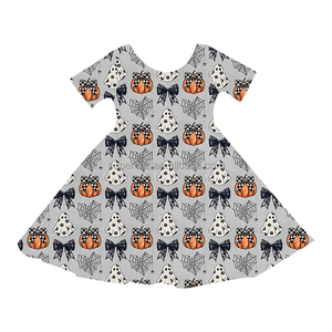 ชุดนอนพิมพ์ลายไม้ไผ่แขนสั้นสำหรับเด็กผู้หญิงชุดนอนบูติกออกแบบได้ตามต้องการ - Product Image 3