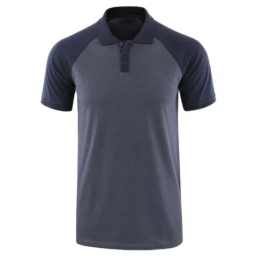 Camiseta de polo preta 100% algodão, camiseta branca de manga curta para o verão, funciona como camiseta de golfe