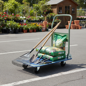 Carretilla de Plataforma Industrial de Acero y Plástico PH150 de 150 kg, con Ruedas de PVC de 4 Pulgadas, Plegable, para Carga y Almacenamiento, OEM - Product Image 2