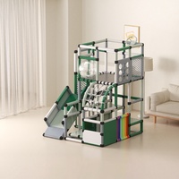 Structure de jeu familiale pour enfants avec grand toboggan en spirale et nouveau trampoline, parc d'attractions parent-enfant, jouet combiné pour bébé