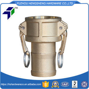 Raccords à connexion rapide Camlock en laiton standard BSPT/BSPP avec raccords de tuyaux en cuivre zingué/galvanisé emballé dans un sac - Product Image 1