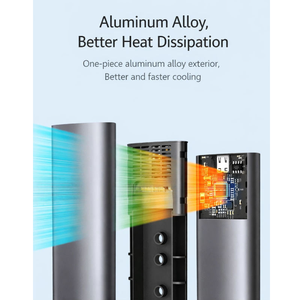Caja Externa <span class=keywords><strong>de</strong></span> Aluminio para SSD M.2 NVMe NGFF, USB 3.1 Tipo C 10Gbps, Compatible con Discos Duros M.2 SSD 2230 2242 2260 2280 - Product Image 5