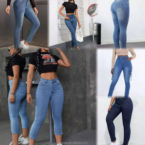 2026 China Factory Clothing Brand <strong>Label</strong> Women's <strong>Jeans</strong> Ultra Low Price Large Size Brand <strong>Jeans</strong> Tight Straight Stretch <strong>Jeans</strong> - Product Image 4