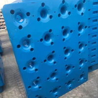 Certification professionnelle UE Chariot élévateur composite simple face à 4 voies Bonne qualité Palettes seau en plastique bouteille de 5 gallons