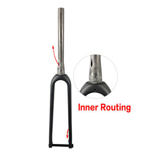 <span class=keywords><strong>Fourche</strong></span> de vélo AIRWOLF Carbon 700C <span class=keywords><strong>650B</strong></span> Gravel Bike <span class=keywords><strong>Fourche</strong></span> légère à tube conique Frein à disque Route Cyclocross Fourches de vélo - Product Image 2