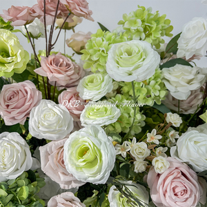 Fábrica de Flores Artificiales DKB, Decoraciones Personalizadas para Bodas en Interiores y Exteriores, Hilera de Flores Artificiales de Seda de Primera Calidad - Product Image 5