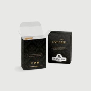 Custom Black Packaging Luxury Die Out <b>Small</b> Paper Packaging Candle Cosmetics Bottle Oil Cosmetics Packaging <b>Storage</b> <b>Box</b> - Product Image 2