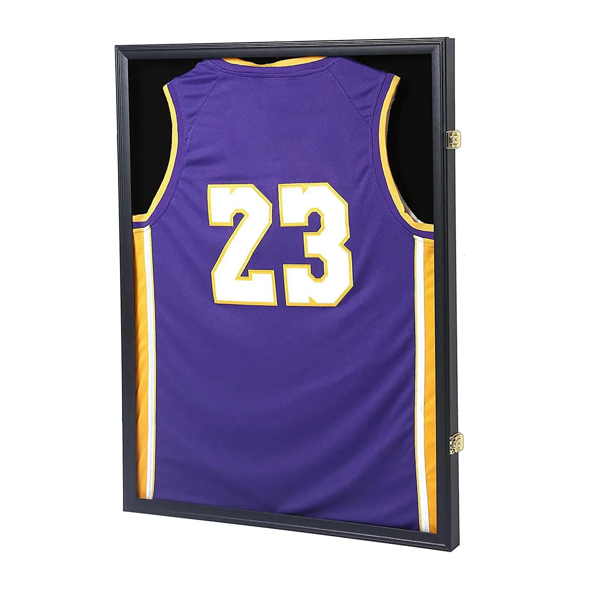 New Classic Custom Wood Jersey Frame Display Case Large Lockable Shadow Box Sports Jersey Frame