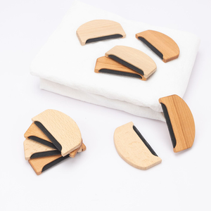 Spazzola per pelucchi in legno con logo personalizzato, riutilizzabile, per rimuovere peli di animali domestici e pulire i tessuti, con setole in gomma, all'ingrosso - Product Image 3