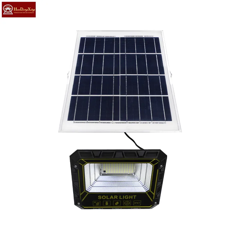 MD Slim 40W-500W LED Solar Flood Lights IP67 Aluminum Garden Solar Projector Indoor Outdoor Landscape Application ABS Body 200W